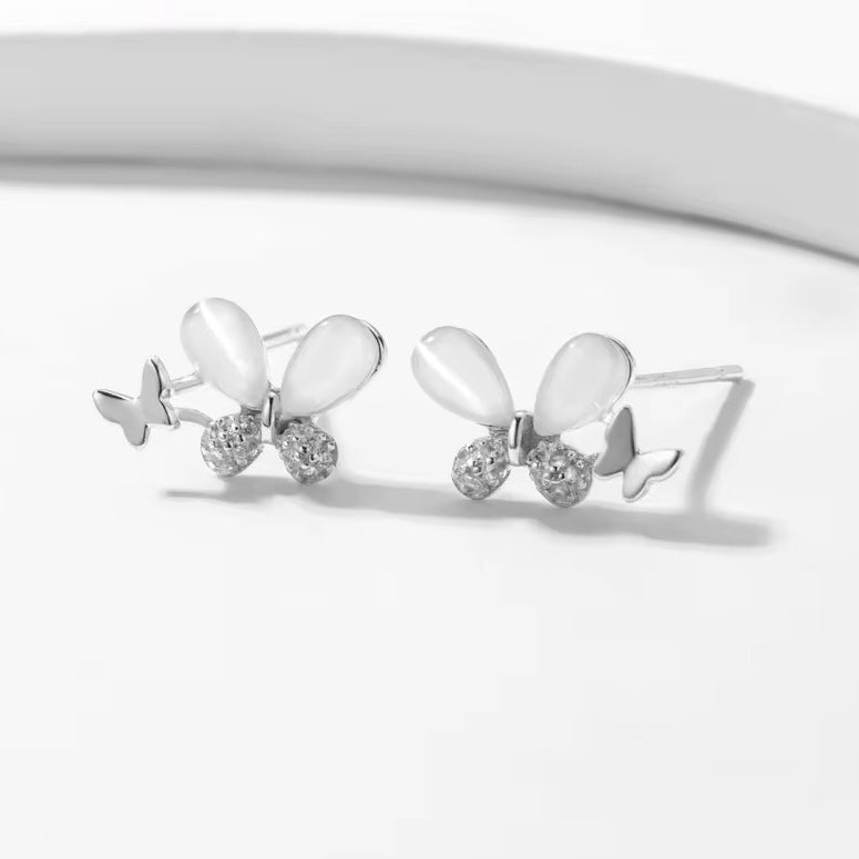 Lovely Butterfly Stud Earrings - bellissi