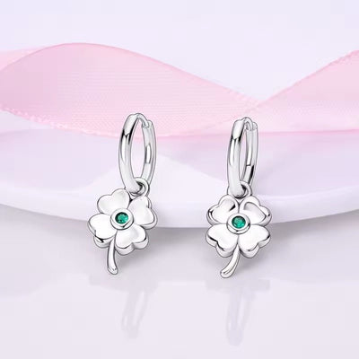 Lucky Clover Dangle Earrings - bellissi