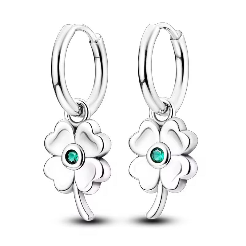 Lucky Clover Dangle Earrings - bellissi