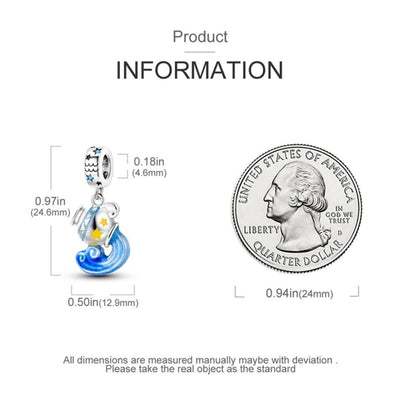 Luminous Zodiac Sign Aquarius Dangle - bellissi