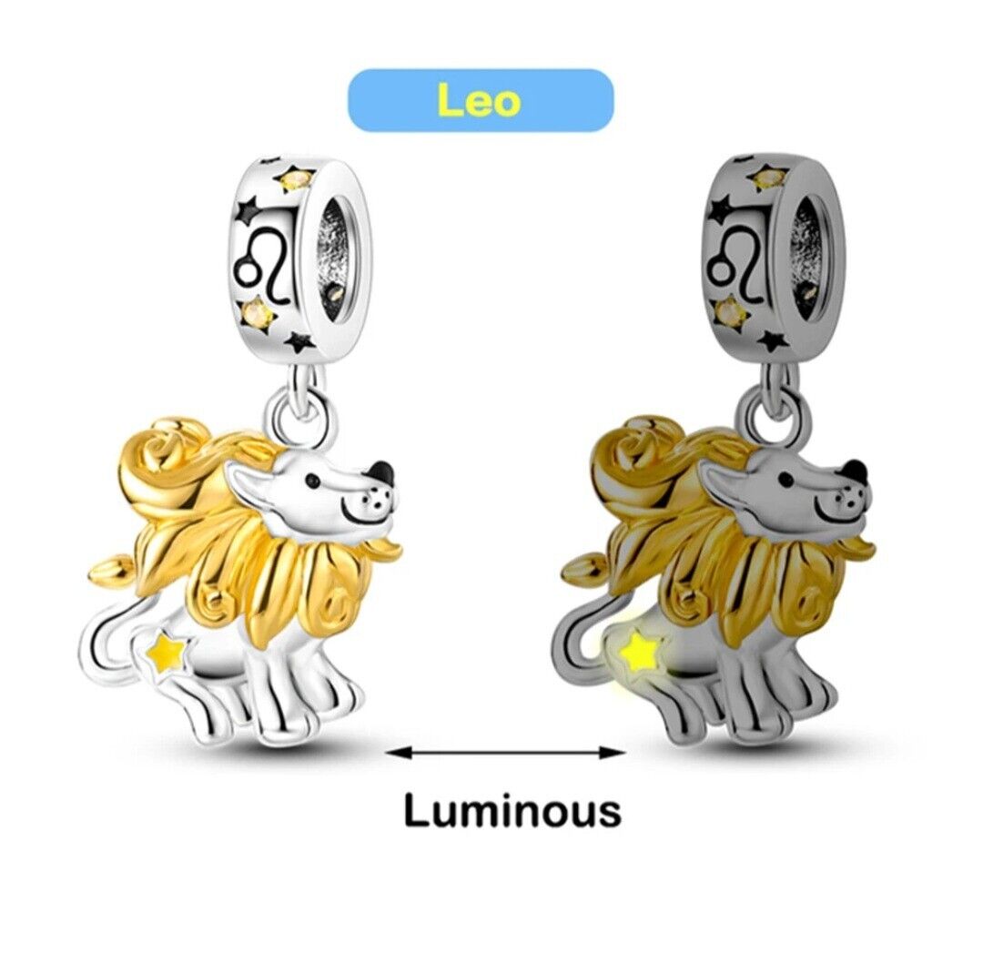 Luminous Zodiac Sign Leo Dangle Charm - bellissi