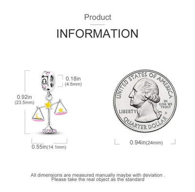 Luminous Zodiac Sign Libra Dangle Charm - bellissi