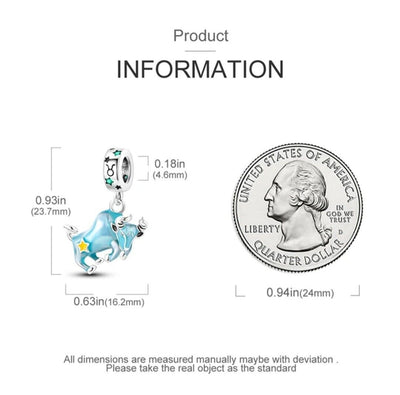 Luminous Zodiac Sign Taurus Dangle Charm - bellissi