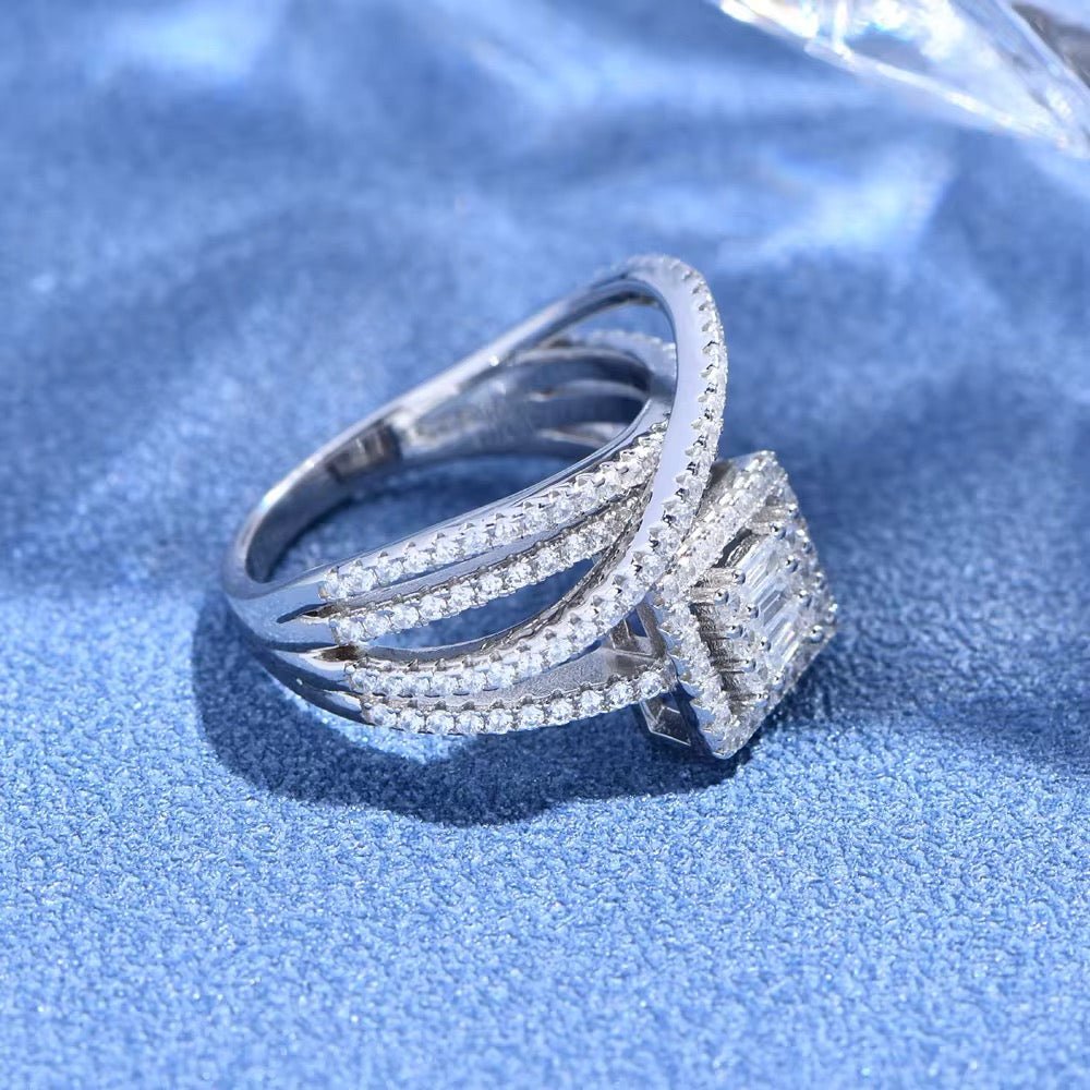 Luxury Multi - Band Crystal Ring - bellissi