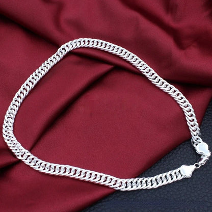 Cuban Chain Necklace 925 Sterling Silver 50cm