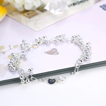 Beautiful Set Bracelets & Necklace Beads Sterling Silver