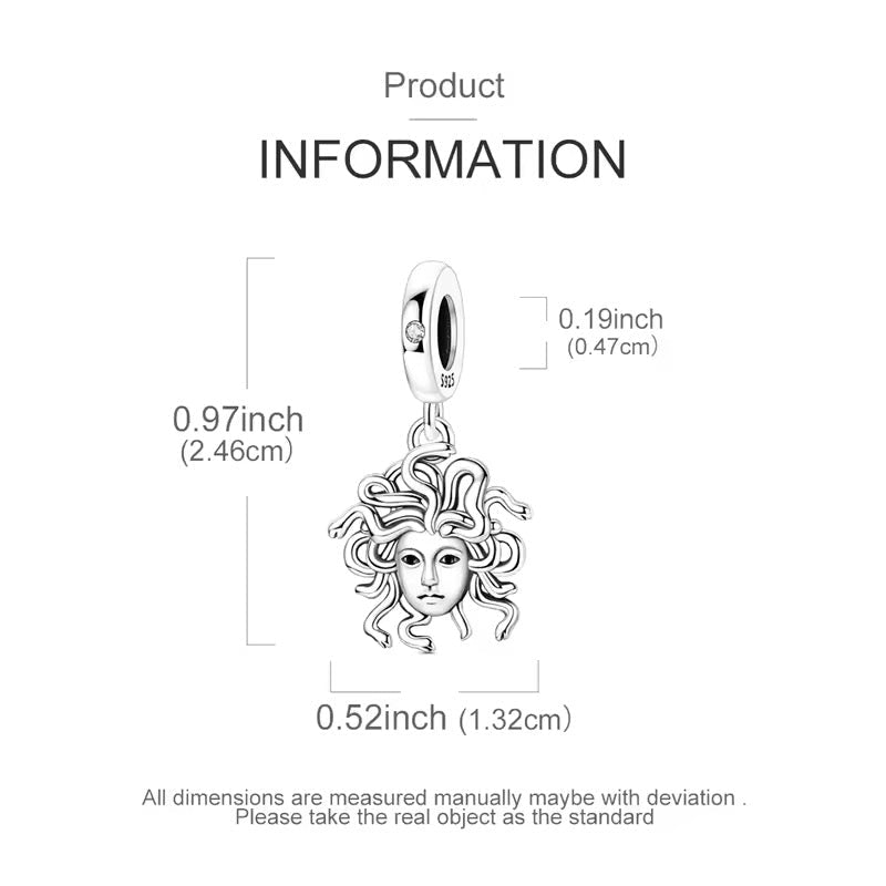 Medusa Goddess Head Charm - bellissi