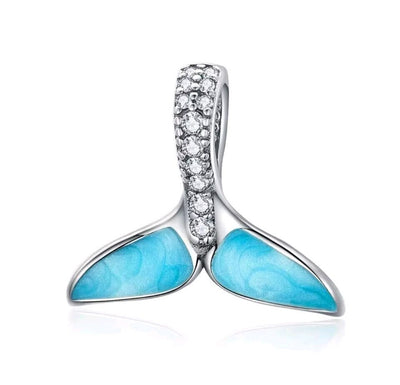 Mermaid Blue Fishtail Charm - bellissi