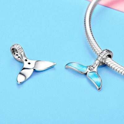 Mermaid Blue Fishtail Charm - bellissi