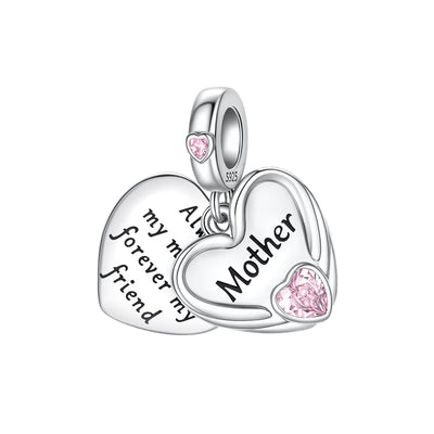 Mom Love Heart Dangle Charm - bellissi