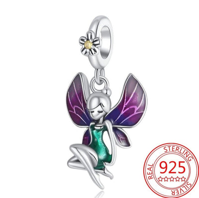 Multicolour Tinkerbell Fairy Dangle Charm - bellissi