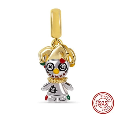 Multicoloured Clown Dangle Charm - bellissi