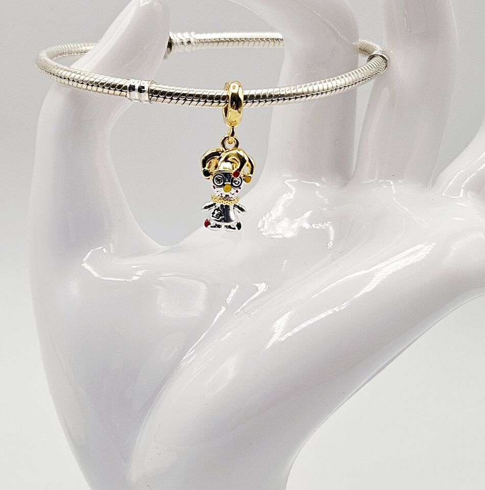 Multicoloured Clown Dangle Charm - bellissi