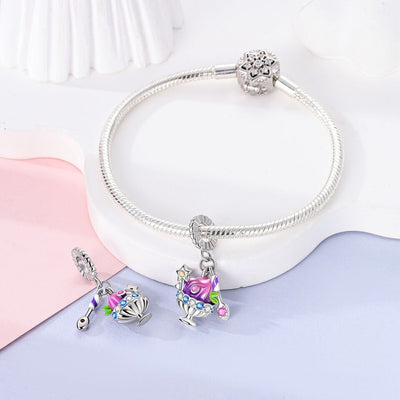 Multicoloured Dessert Sundae Dangle Charm - bellissi