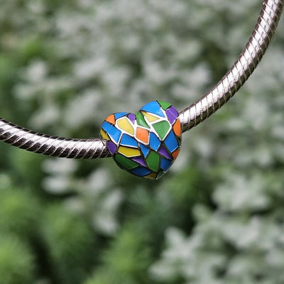 Multicoloured Heart Charm - bellissi