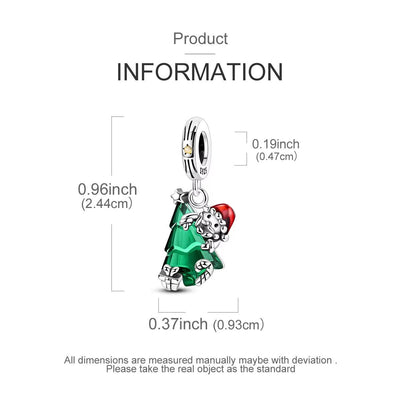 Murano Santa Surprise Dangle Charm - bellissi