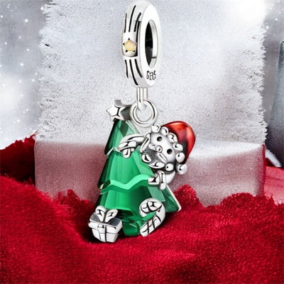 Murano Santa Surprise Dangle Charm - bellissi