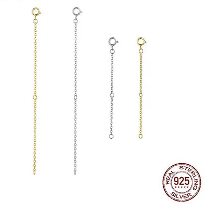 necklace extension chain — adjustable gold extender for customizing necklace length