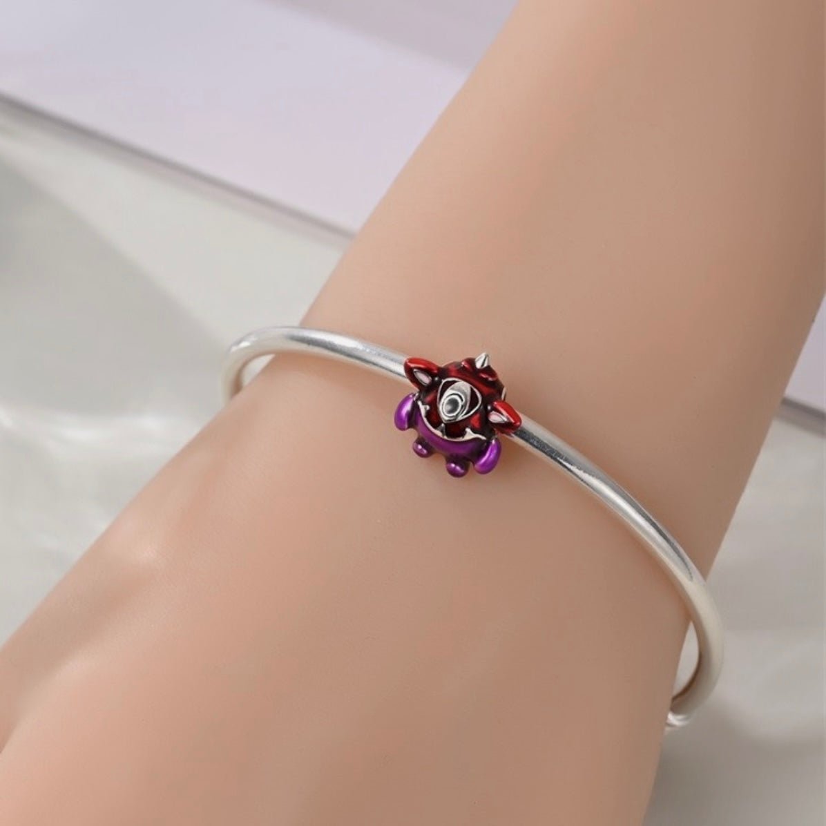 One - Eyed Monster Multicoloured Charm - bellissi