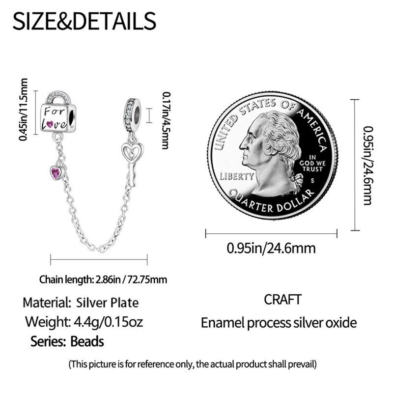 Padlock & Key Safety Chain - bellissi
