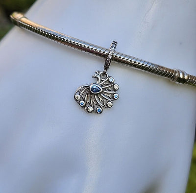 Peacock Dangle Charm - bellissi