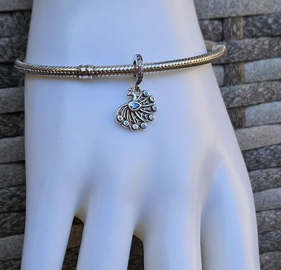 Peacock Dangle Charm - bellissi