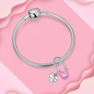 Pink Safety Pin - Clip Charm - bellissi