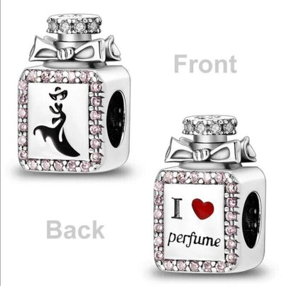 Pink Zircon Heart Perfume Charm - bellissi