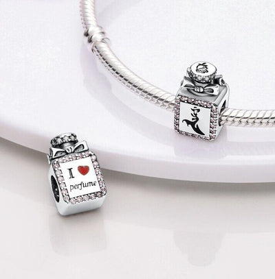 Pink Zircon Heart Perfume Charm - bellissi