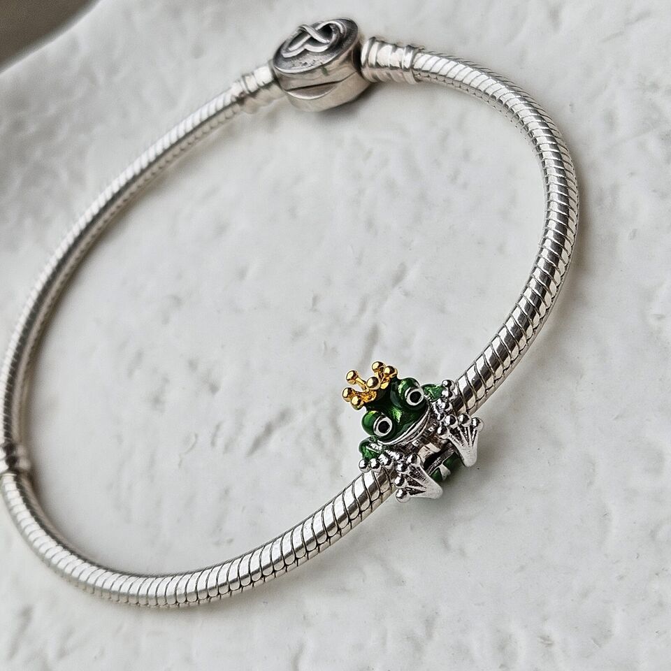 Prince Frog In A Crown Charm - bellissi