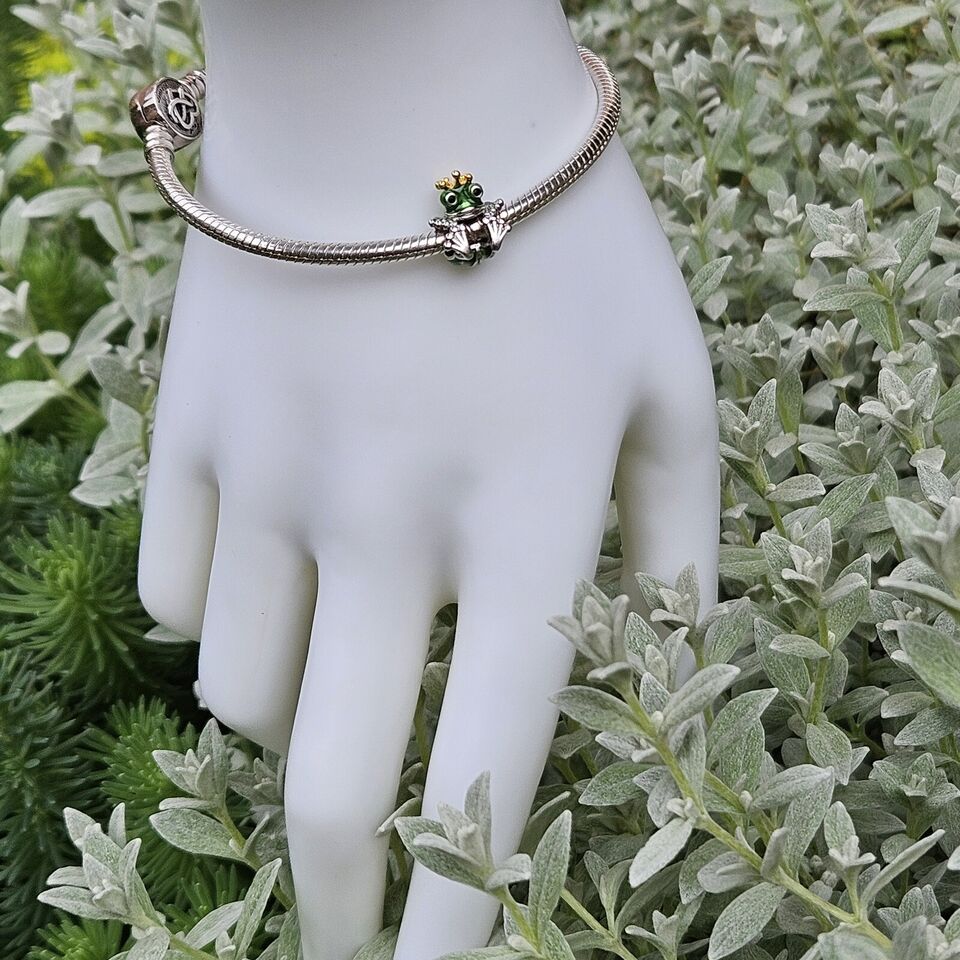 Prince Frog In A Crown Charm - bellissi