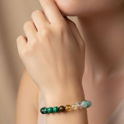 Prosperity Circle bracelet — elegant gold bracelet with circular charm symbolizing abundance and positive energy