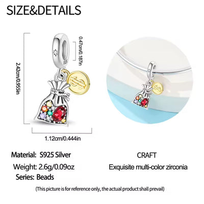 Prosperity & Fortune Talisman Dangle Charm - bellissi