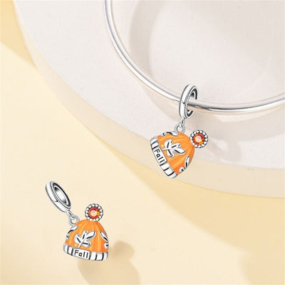 Pumpkin Leaves Dangle Charm - bellissi