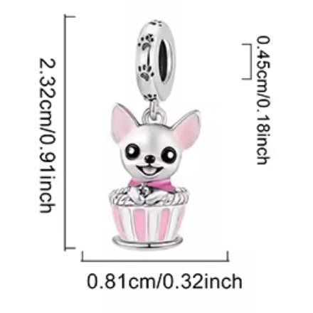 Puppy Chihuahua in Cup Charm - bellissi