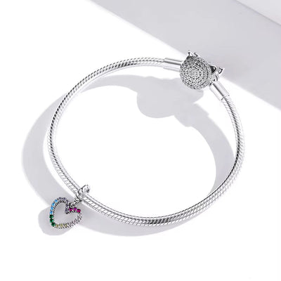 Rainbow Heart Charm - bellissi