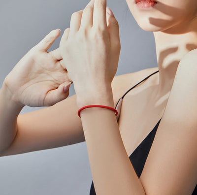 Red Cord Charm Bracelet - bellissi