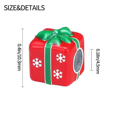 Red Gift With Snowflakes Charm - bellissi
