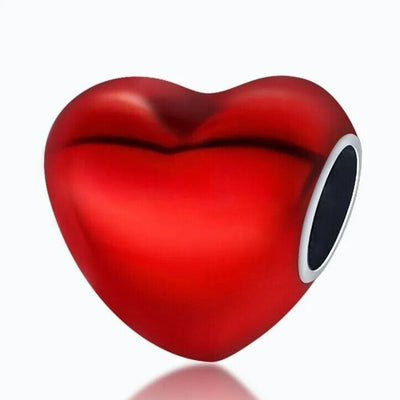 Red Heart Love Bead Charm - bellissi