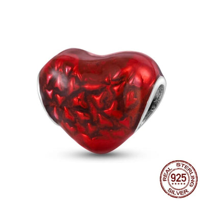 Red Love Heart Charm - bellissi