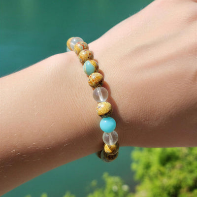 Renewal Energy bracelet — minimalist gold bracelet symbolizing renewal, strength, and revitalizing energy
