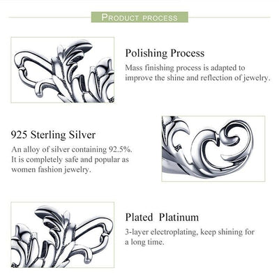 Retro Pattern Leaf Stud Earrings - bellissi