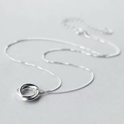 Sterling Silver Trinity Knot Necklace