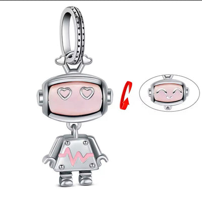 Robot Dangle Charm - bellissi