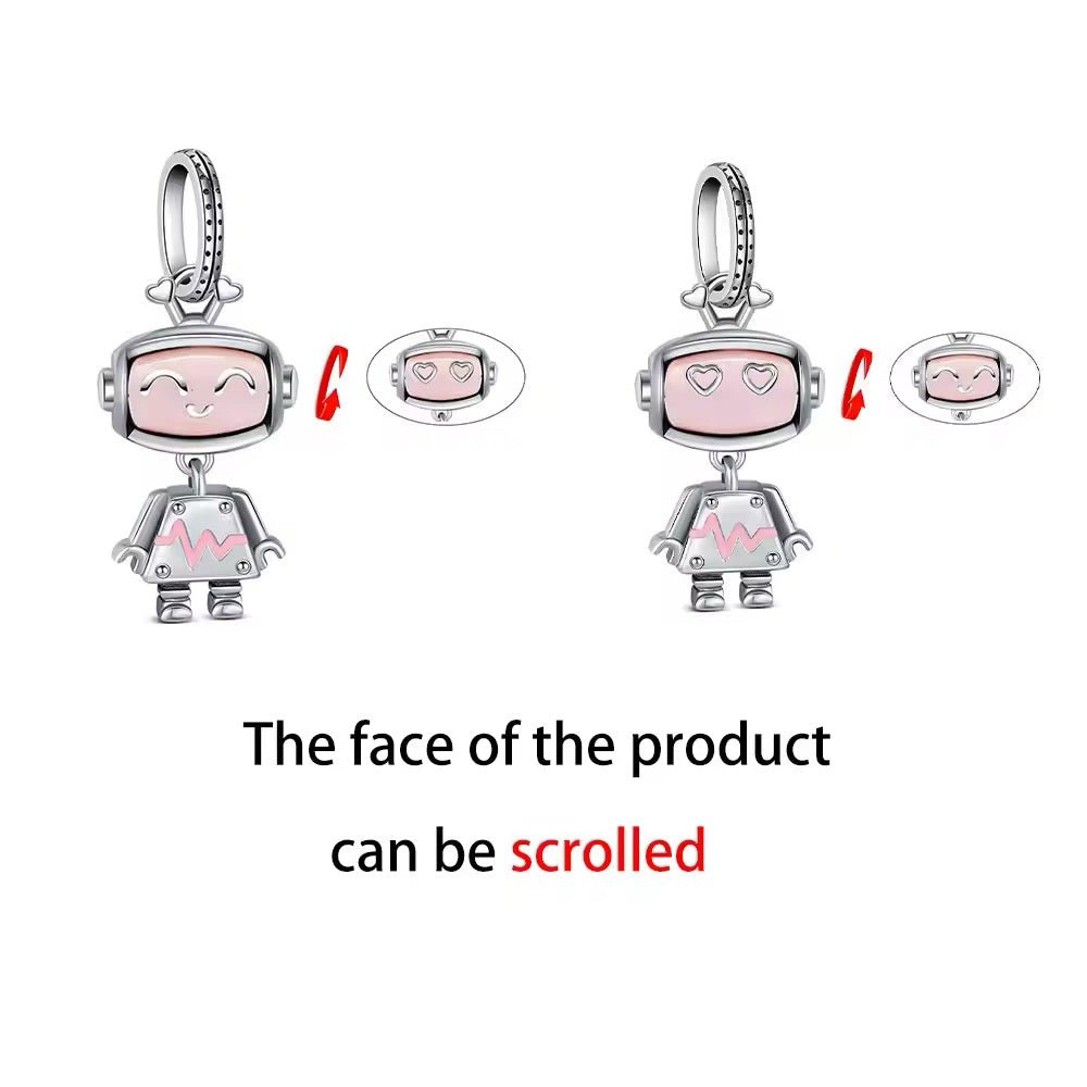Robot Dangle Charm - bellissi