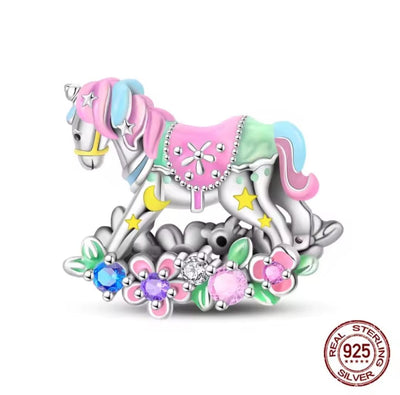 Rocking Horse Dangle Charm - bellissi