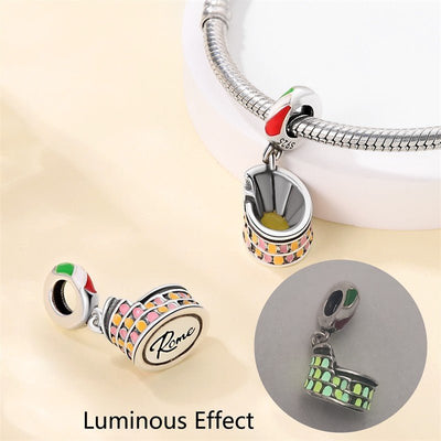 Rome Colosseum Love Italy Dangle Charm - bellissi
