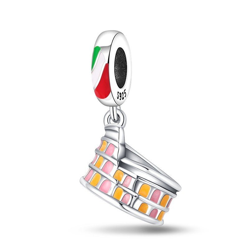 Rome Colosseum Love Italy Dangle Charm - bellissi