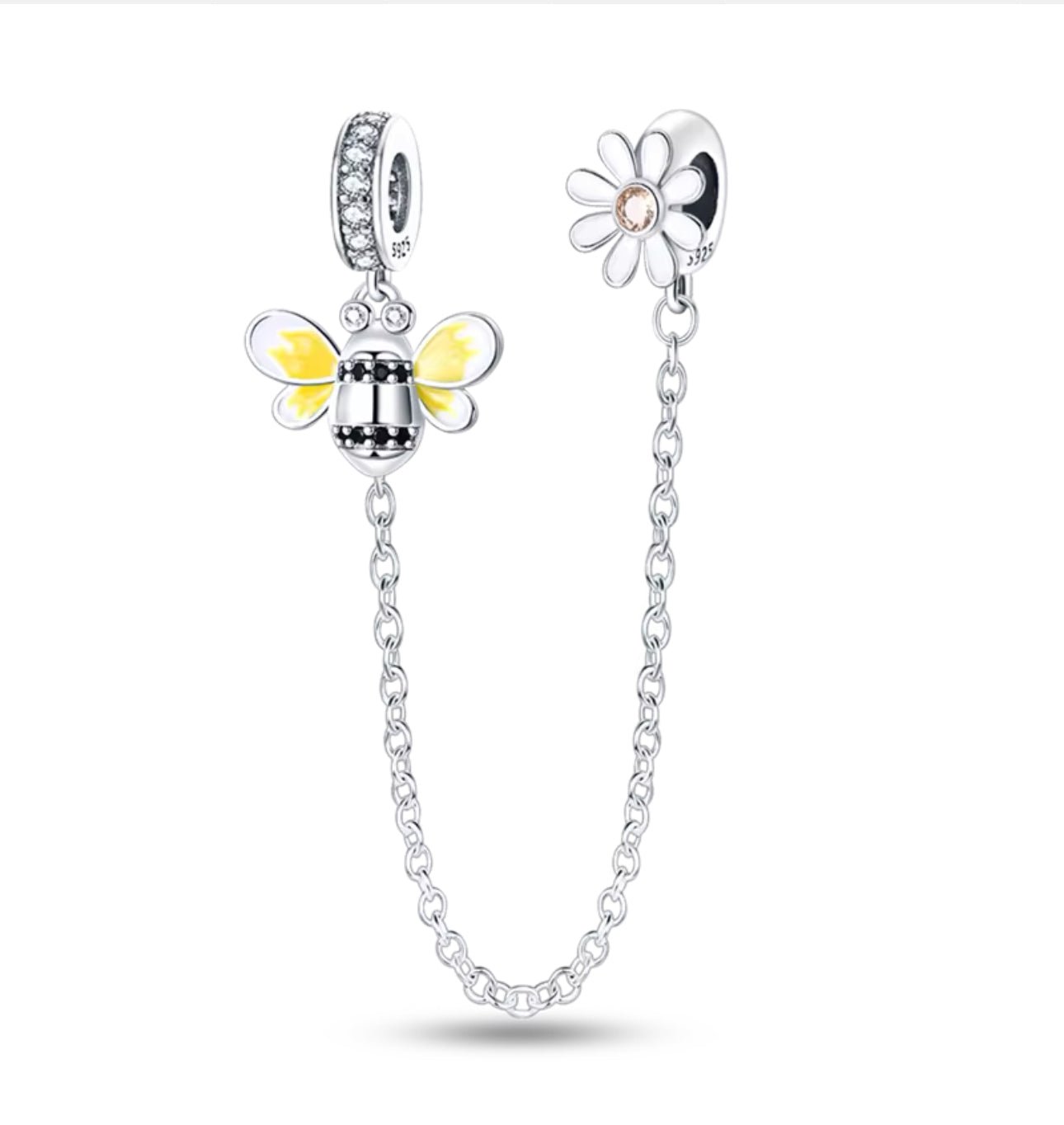 Safety Chain Bee Charm - bellissi