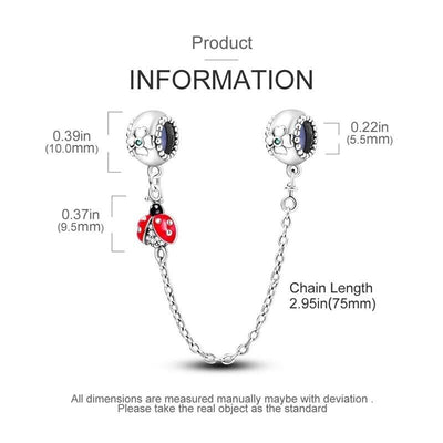 Safety Chain Ladybird and Flower - bellissi
